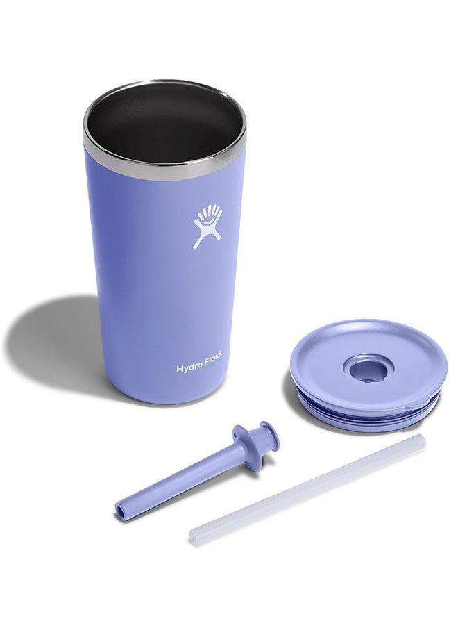 Hydro Flask 16 oz All Around Tumbler with Straw Lid and stainless steel double-wall vacuum insulation  Tumbler BPA-Free  - Image 3