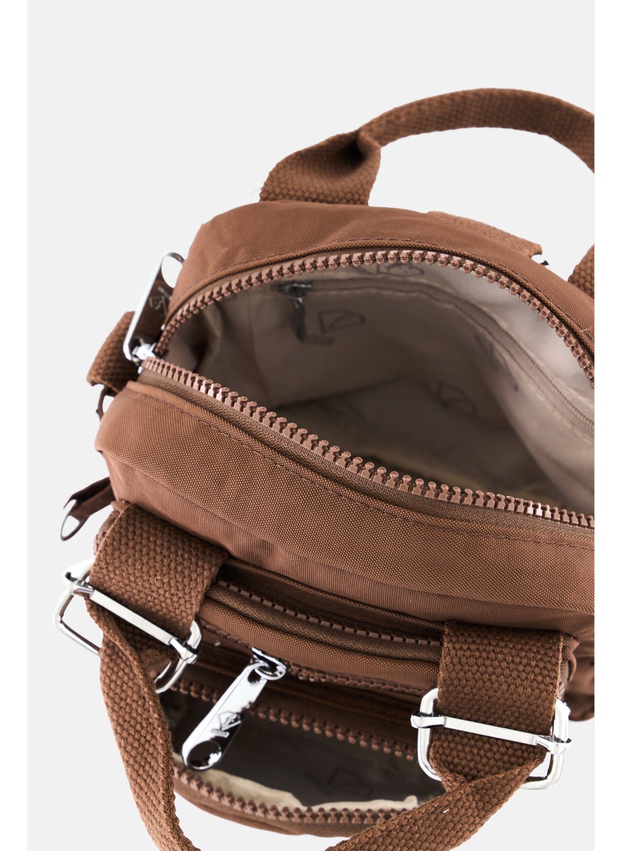 I Love Fashion Women Brand Logo Mini Cross Body Bag 16 L x 16 H x 7 W cm, Dark Brown  - Image 4