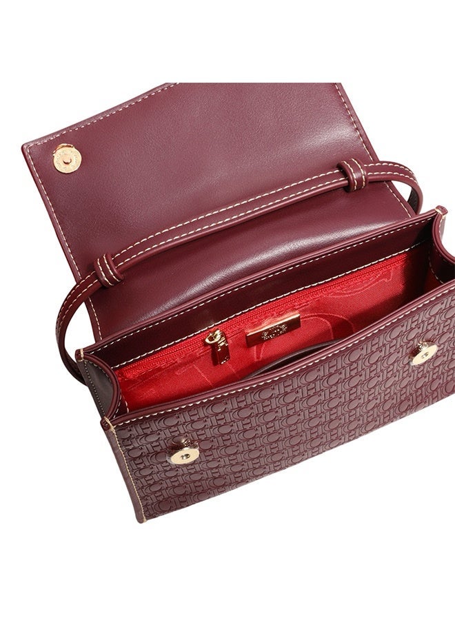 CH CH CHCH High Quality Women's Shoulder Bag Fashion Compact Letter Print Lock Design New Trend Solid Color Women's Handbag - Image 5