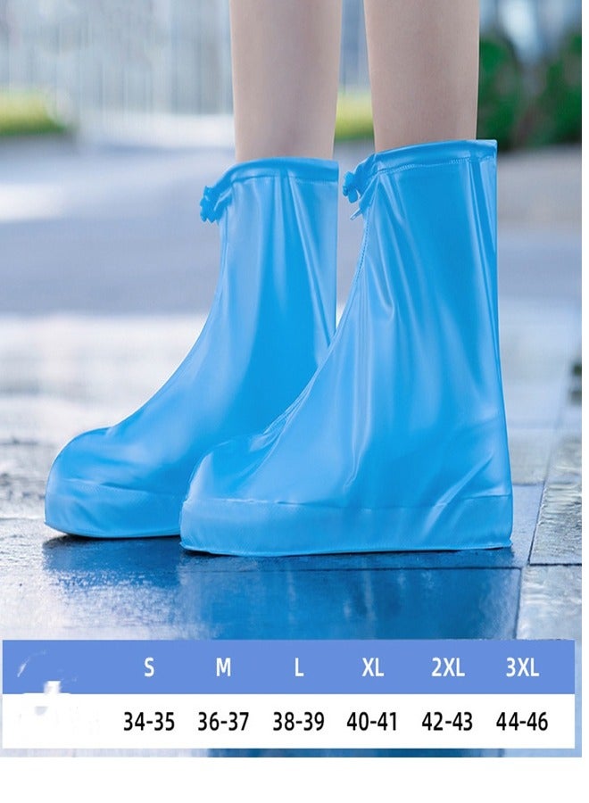 Loquat Anti Slip Thickened Children's Rain Boots Blue - Image 2