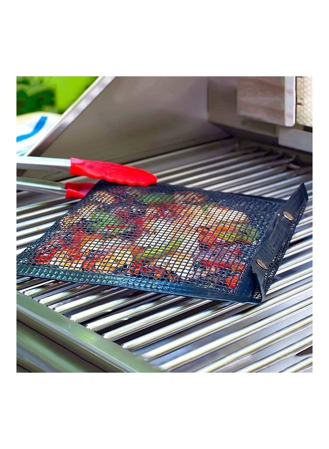 Barbecue Heat Resistant Non-Stick Grilling Mesh BBQ Baking Bag Black 42 x 2 x 28cm - Image 4