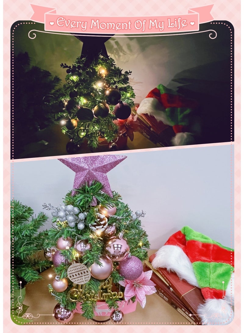 Mini Christmas Tree 45 cm Santa Tree Seasonal Holiday Decoration Tree for Home, Office, Party - Image 3