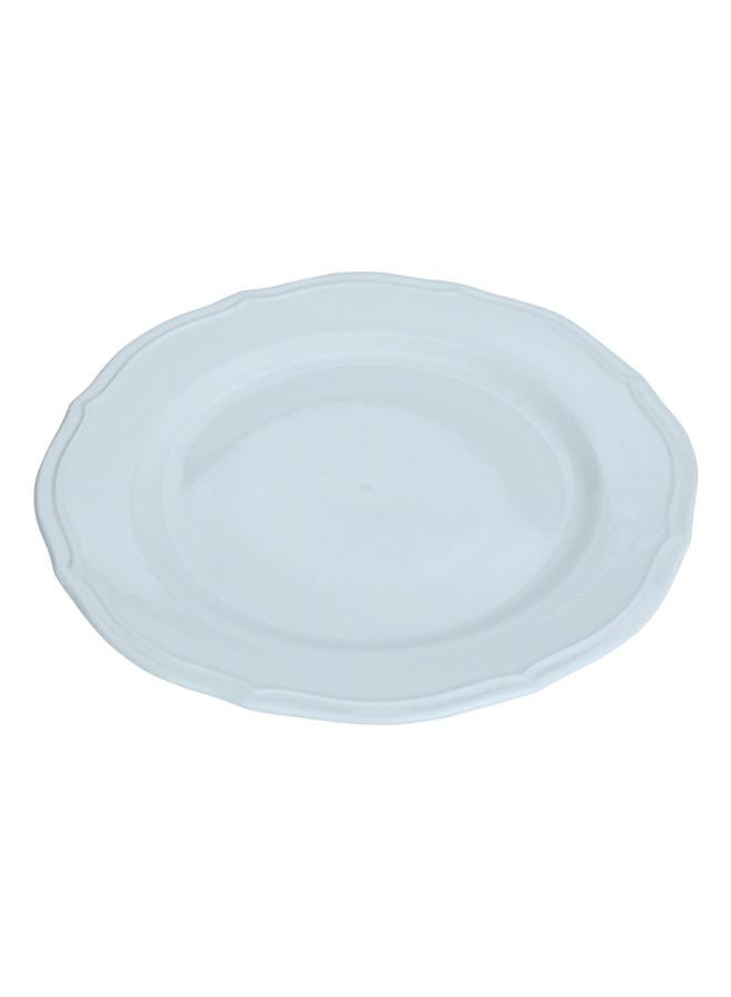 Alsaif Porcelain Serving Plate 12.5 Inches Flat White - Image 1