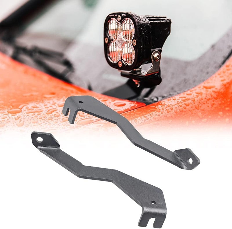 NORTHYUN F150 Hood Ditch Light Mount Raptor Engine Hood Hinge LED Pods Mounting Brackets for Cube LED Pods Antenna Compatible with Ford F150 2004-2014 & 1st Gen SVT Raptor - Image 1