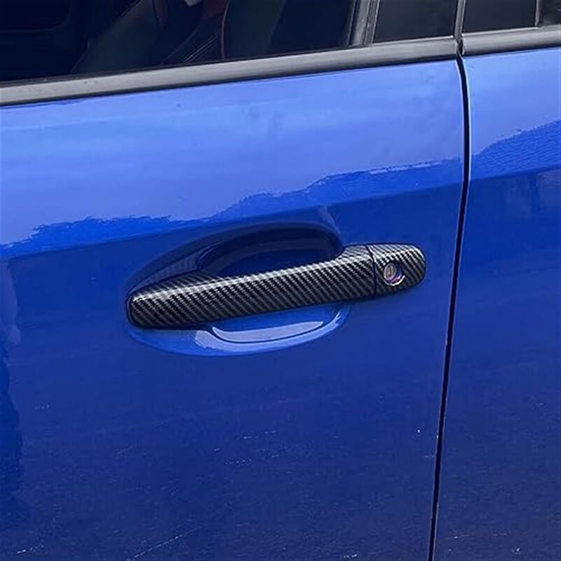 demulax Carbon Fiber Car Door Handle Cover for Toyota Corolla - Image 3