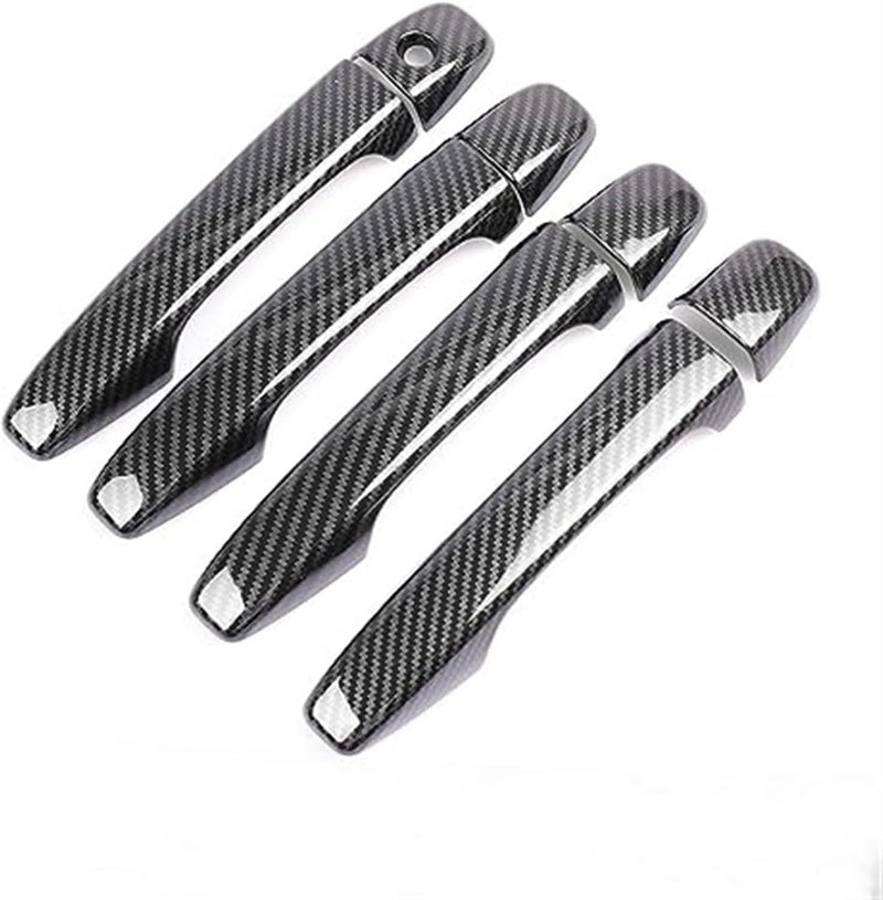 demulax Carbon Fiber Car Door Handle Cover for Toyota Corolla - Image 1