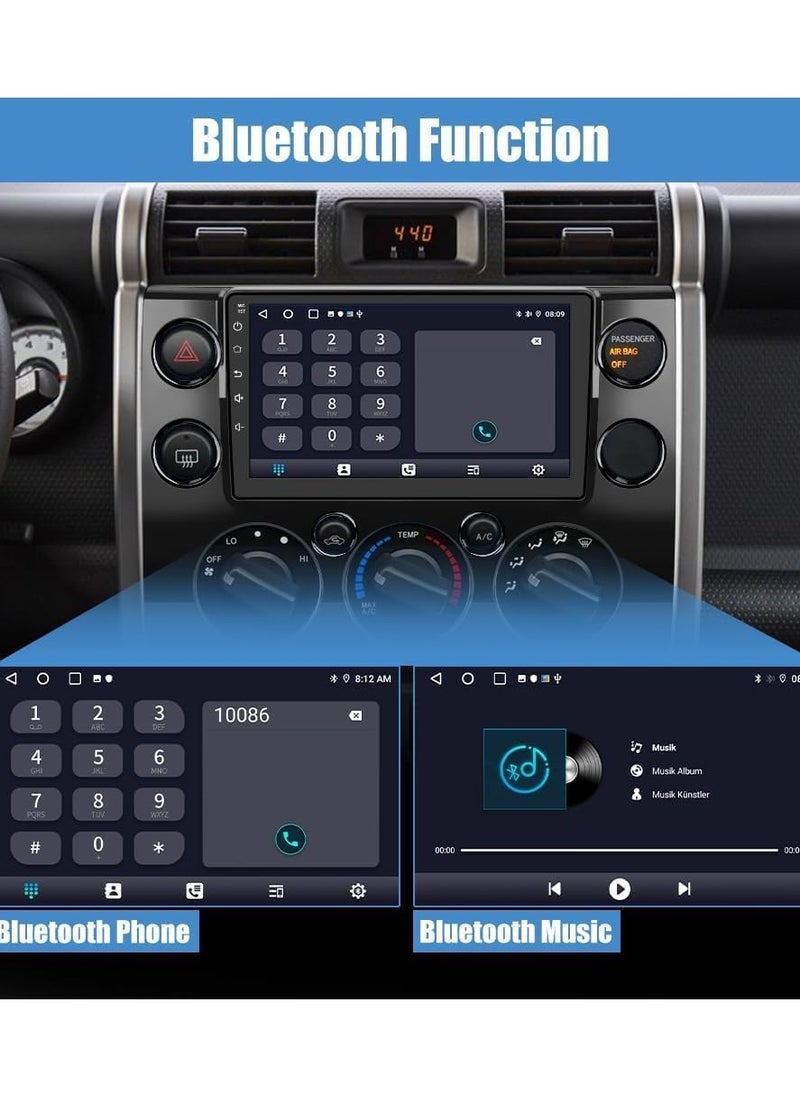 فيريكس شاشة ستيريو سيارة Android لسيارة Toyota FJ Cruiser 2006-2020 راديو رام 4 جيجابايت متوافق مع Carplay اللاسلكي Android Auto، بطاقة SIM متضمنة كاميرا AHD  - Image 5