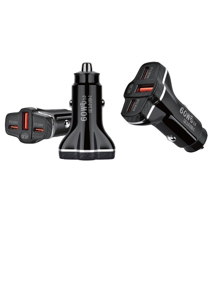 باور إن شاحن سيارة بمخرجين PD2 و QC -60 واط - Image 5
