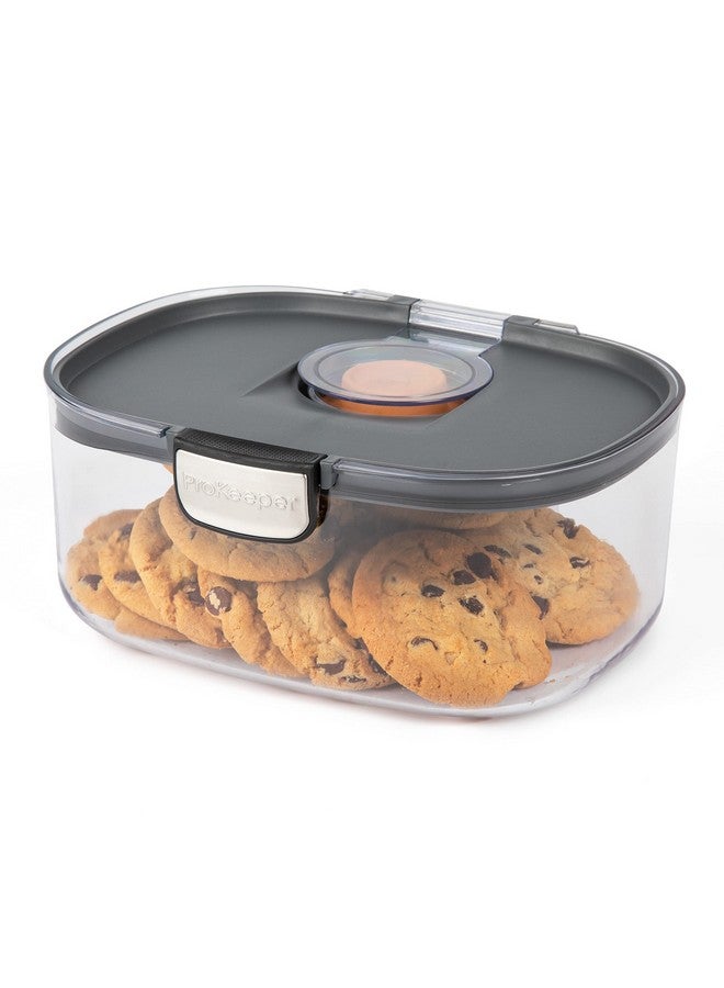 Progressive International Progressive International ProKeeper+ 3 Qt (2.8 L) Airtight Food Storage Container with Terracotta Disk for Freshness, Stackable & Dishwasher Safe, Ideal for Cookies, Baked Goods, & More 3-Piece Set  - Image 4