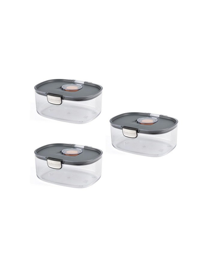 Progressive International Progressive International ProKeeper+ 3 Qt (2.8 L) Airtight Food Storage Container with Terracotta Disk for Freshness, Stackable & Dishwasher Safe, Ideal for Cookies, Baked Goods, & More 3-Piece Set  - Image 1