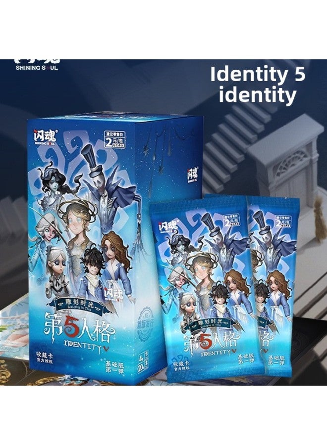 Flash Soul Genuine Fifth Personality Carving Time Peripheral Collection Card Basic Version First Pop-up Card Full Box Of Treasure Card-Color:Flash Soul-fifth Personality 1 Pack (20 Packs Per Box)  - Image 3