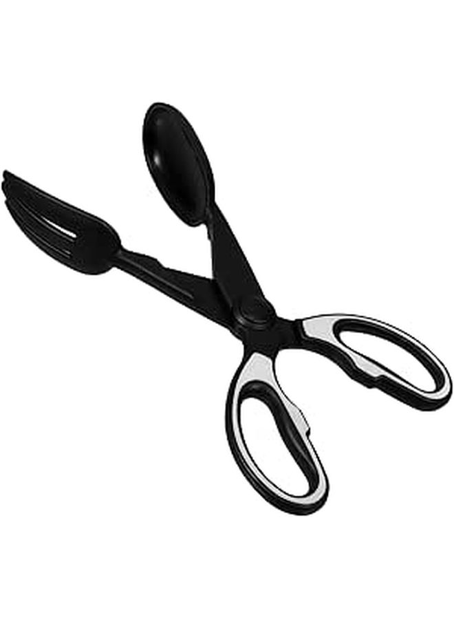Heavy Duty Portable Dog Poop Picker Scissor Clamp Tool For Outdoor Use With Black Tongs Style Handle - Image 1