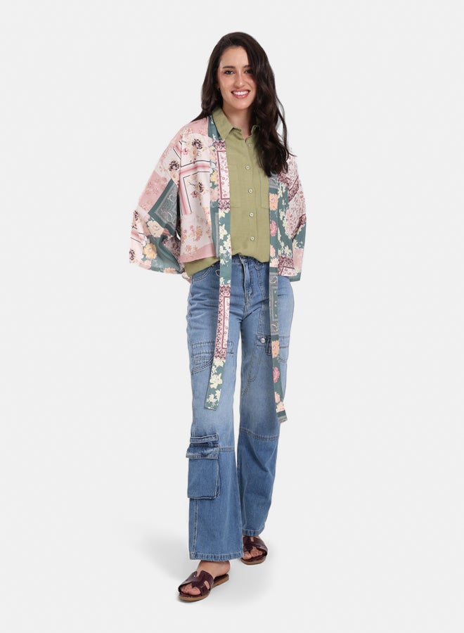 Clue Floral Patchwork Kimono  - Image 4