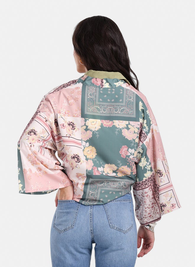 Clue Floral Patchwork Kimono  - Image 3