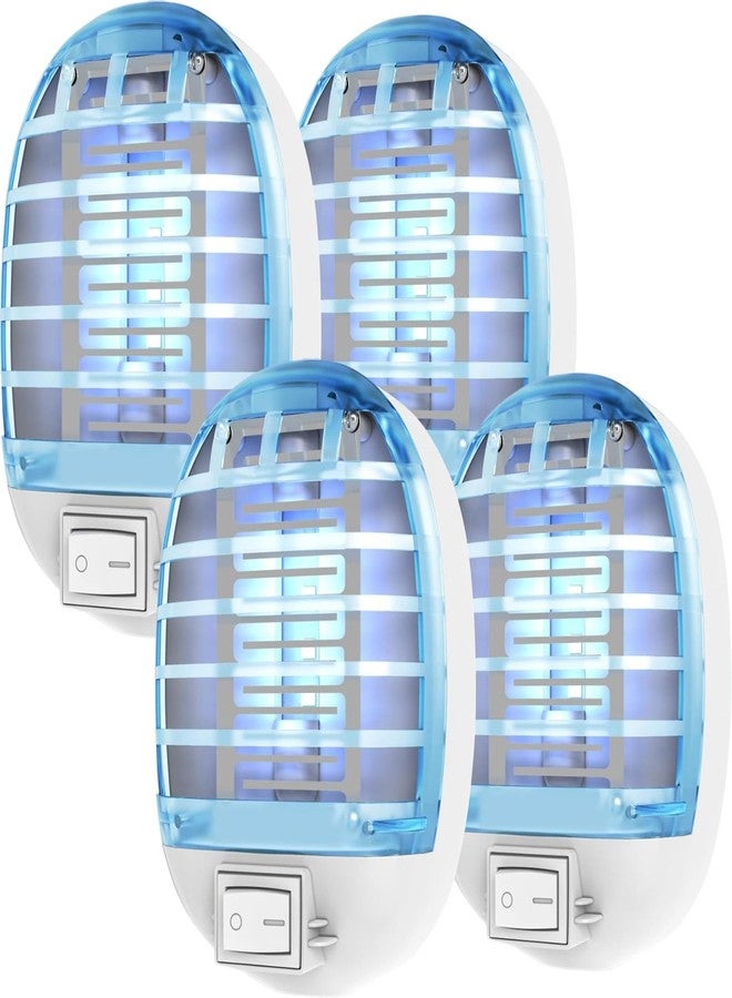 Ariie Bug Zapper Indoor, Mini Fruit Fly Zapper Trap Catcher Indoors, Electronic Mosquitoes Fruit Fly Killer Mosquito Zapper for Living Room, Home, Kitchen, Bedroom, Baby Room, Office, Bug Light (4 Packs) - Image 1