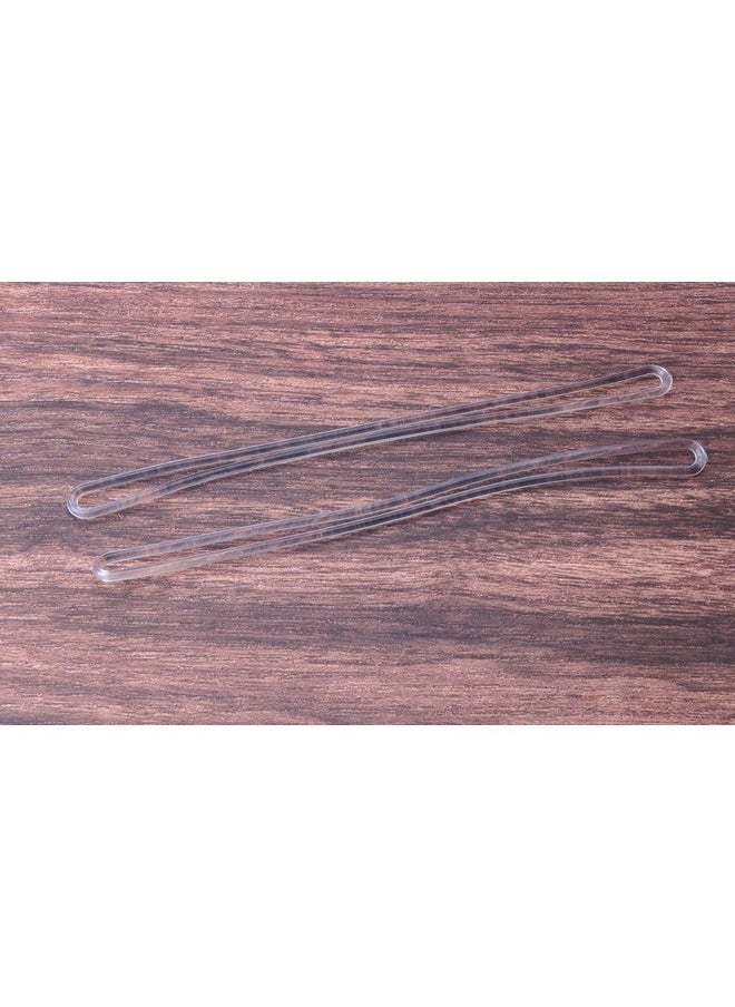 30 Pcs 6 Inch Luggage Loops Straps Transparent Plastic Name Tag Loop For Identification Cards Id Badge Holder Business Card Insert Bags Tags Photo Suitcase Label Fastener