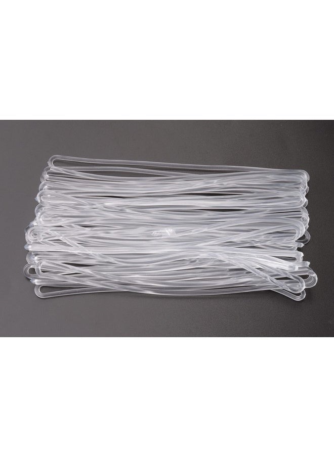 30 Pcs 6 Inch Luggage Loops Straps Transparent Plastic Name Tag Loop For Identification Cards Id Badge Holder Business Card Insert Bags Tags Photo Suitcase Label Fastener