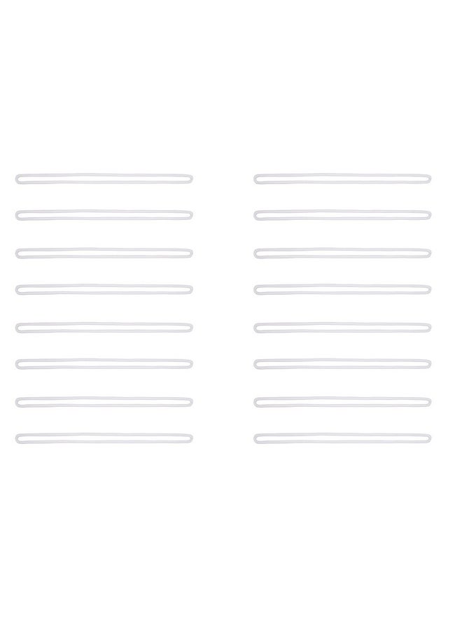 30 Pcs 6 Inch Luggage Loops Straps Transparent Plastic Name Tag Loop For Identification Cards Id Badge Holder Business Card Insert Bags Tags Photo Suitcase Label Fastener