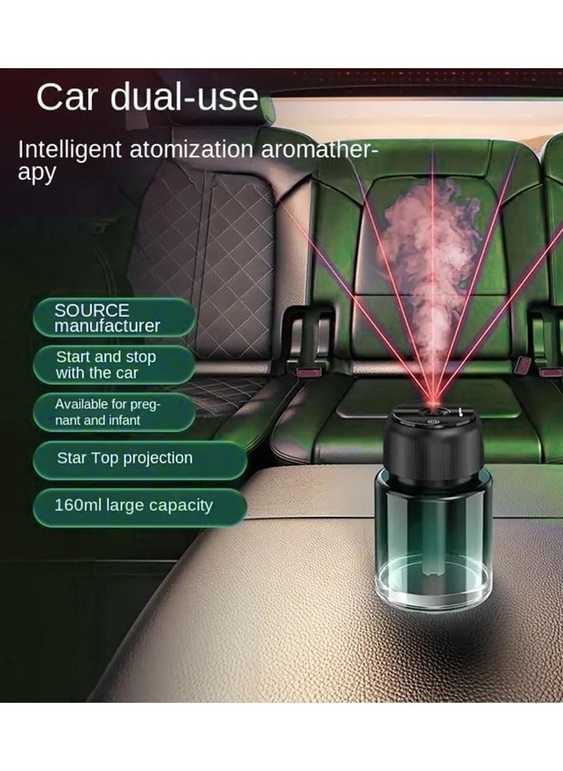 ELTRAZONE Car Fragrance Cologne Essential Oil Diffuser – Green Mini USB Cool Mist Aromatherapy Humidifier for Car, Home, Office, Bedroom - Image 2