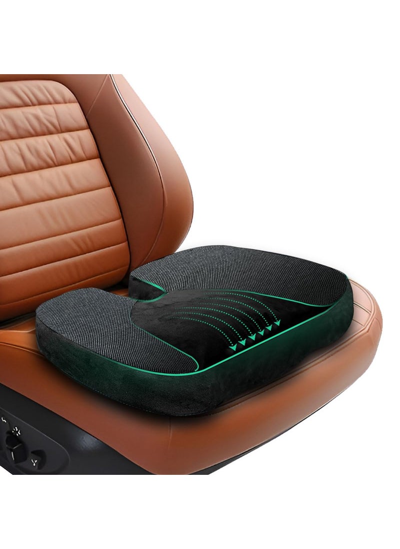 Trajectory Trajectory Coccyx Seat Cushion with ADVANCEDX Memory Foam GRIDMATRIX Fabric Ultimate Tailbone Pain Relief and Sciatica Support for Car Seats Perfect for Men and Women Seat Cushion  - Image 1
