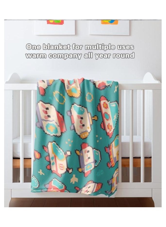 عام بطانية رقيقة من الفانيلا (دافئة ومريحة، ومناسبة للنوم واستخدام الألعاب وإزالة الغبار ومقاومة للرمل) 150 سم * 200 سم - 542 - Image 3