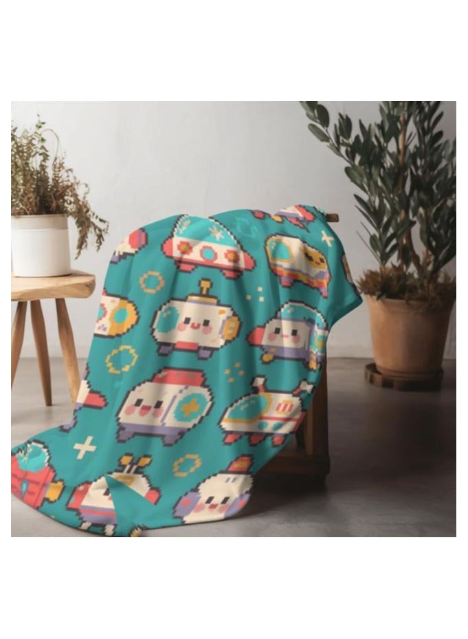 عام بطانية رقيقة من الفانيلا (دافئة ومريحة، ومناسبة للنوم واستخدام الألعاب وإزالة الغبار ومقاومة للرمل) 150 سم * 200 سم - 542 - Image 5