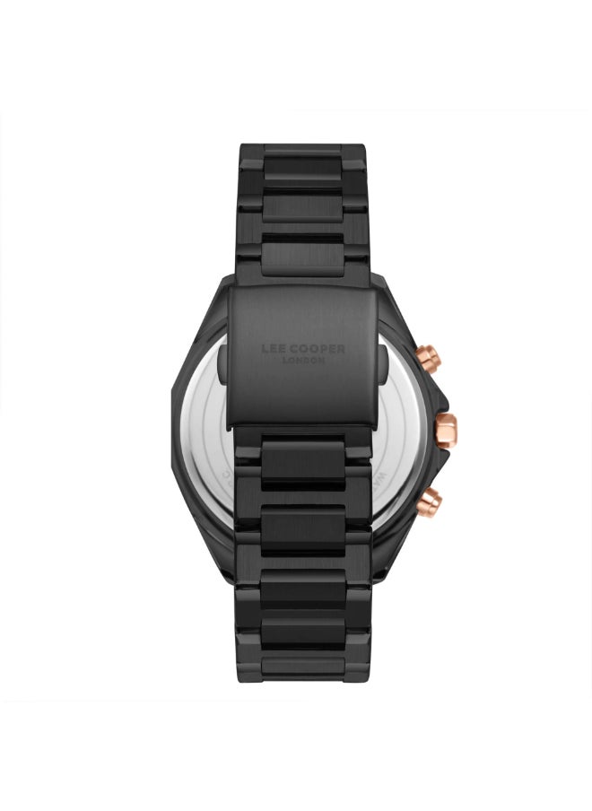 Lee Cooper Men'S Watch, Multi Function Display And Metal Strap - Lc08021.090, Grey  - Image 4