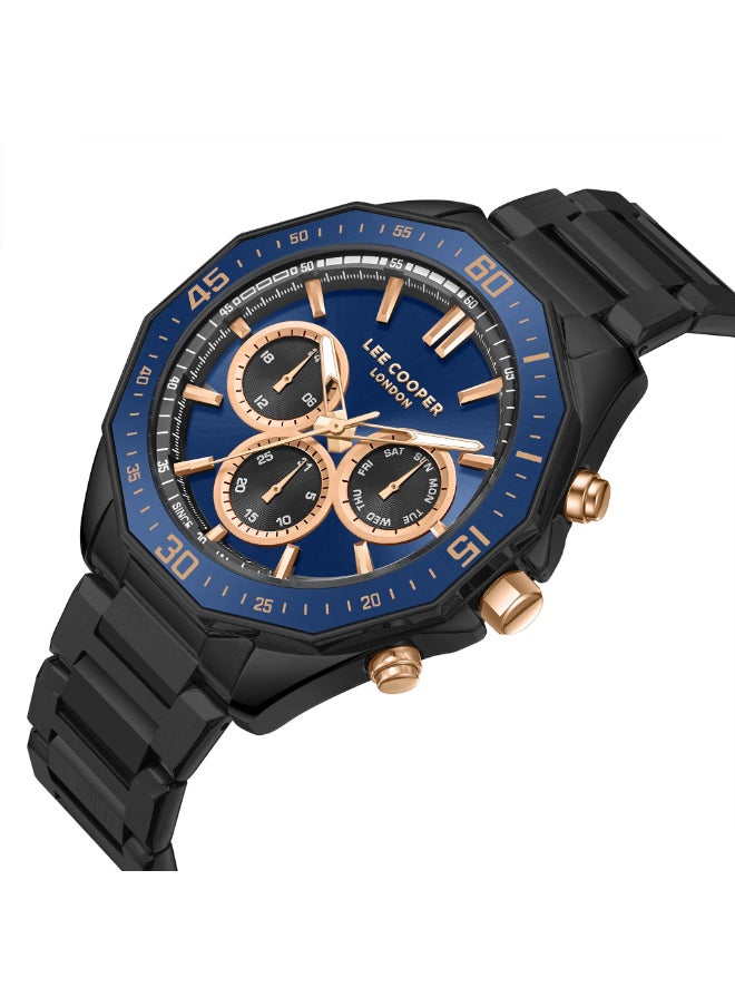 Lee Cooper Men'S Watch, Multi Function Display And Metal Strap - Lc08021.090, Grey  - Image 2