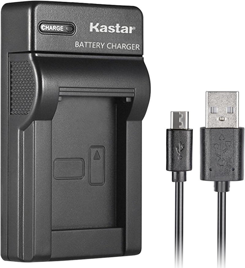 Kastar Slim USB Charger for Sony Cybershot DSCHX5V DSCHX9V DSCW30 DSCW35 DSCW50 DSCW55 DSCW70 DSCW80 DSCW290 DSCH10 H20 H50 H55 H70 H90 Camera Battery More Cameras - Image 1