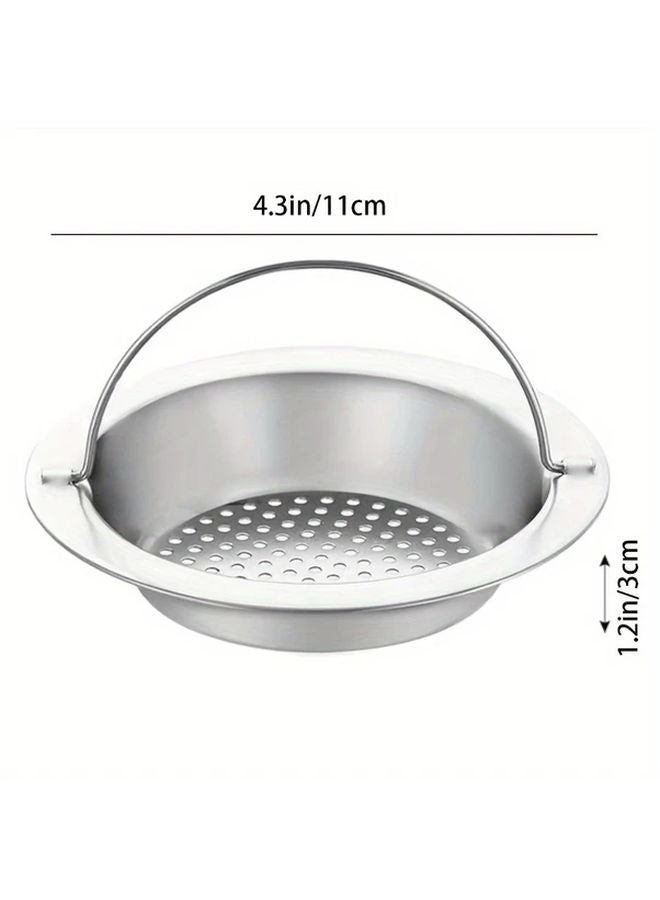 1pc Stainless Steel Sink Filter Rust Resistant Mesh Drain Strainer For Standard Sinks - Image 4