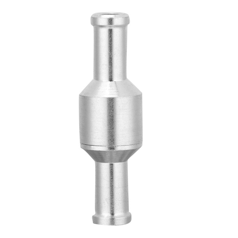Step Aluminium Inline Straight Check Valve Fuel Diesel Gas Liquid Air One Way Non Return (8mm) - Image 1