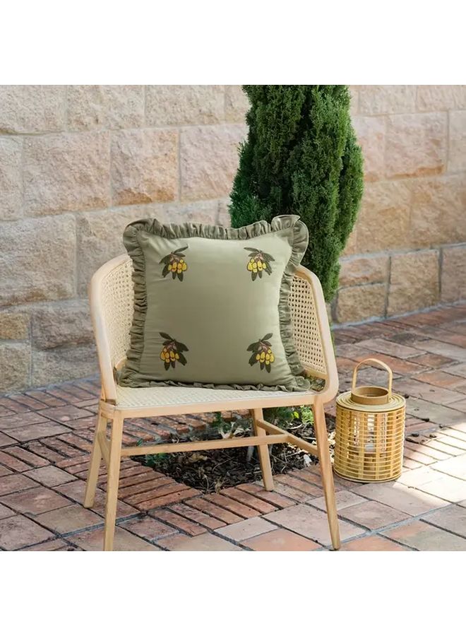 Fringed Yellow Loquat Fruit Pillow Cover 17 72x17 72 Inch Zippered Home Decor - Image 5