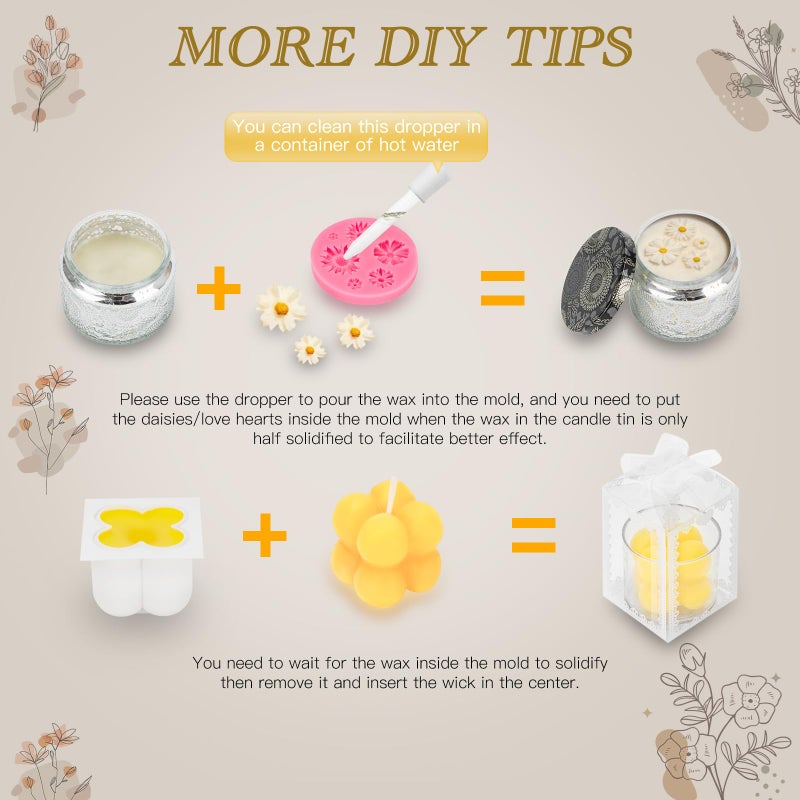 WITOROR Candle Making Kit, Scented Candles Making Kit Supplies with Digital Soy Wax Melt Warmer Candle Making Complete Kit for Adults Beginners DIY Starters - Image 5