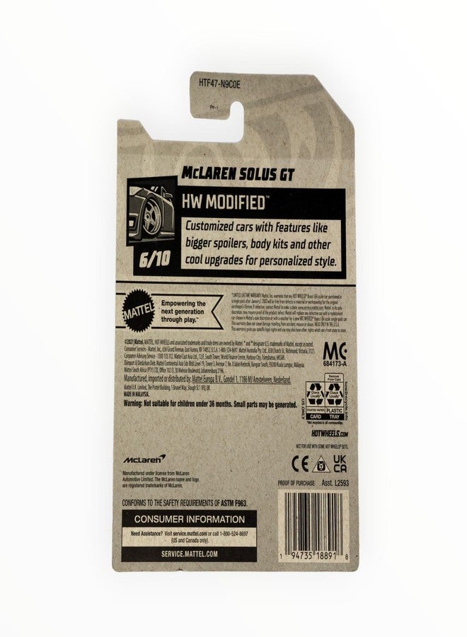 Matchbox Hot Wheels Zamac McLaren Solus GT, HW Modified 6/10 [Silver] 70/250 - Image 2