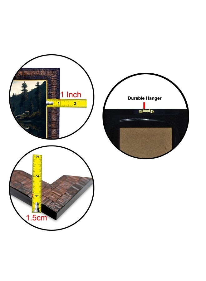 Hawai Feng Shui Vastu Remedies Wooden Framed Nandi Cow PPhoto with Engineered Wood Wall Hanging Home Décor Religious Photo Frame for Home Office Prayer Room, 8.5X7 INCH, SFDI214 - Image 5