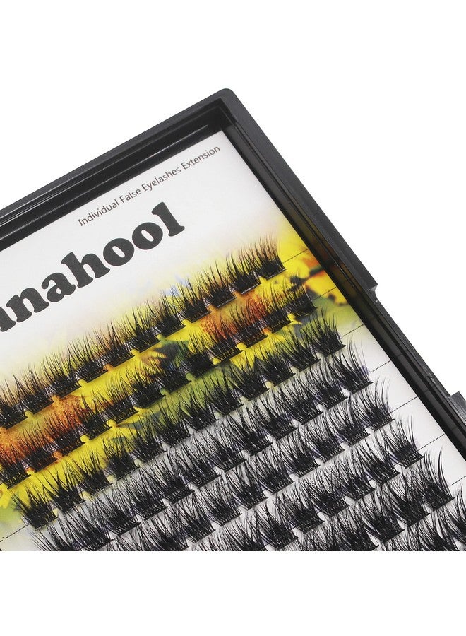 Hannahool Large Packdiy Eye Lashes Extensions 120Pcs Wide Stem Cluster Eyelashes Mixed 10121416Mm/141618Mm/121416Mm Individual False Eyelashes Dramatic Look (Mixed 121416Mm) - Image 3