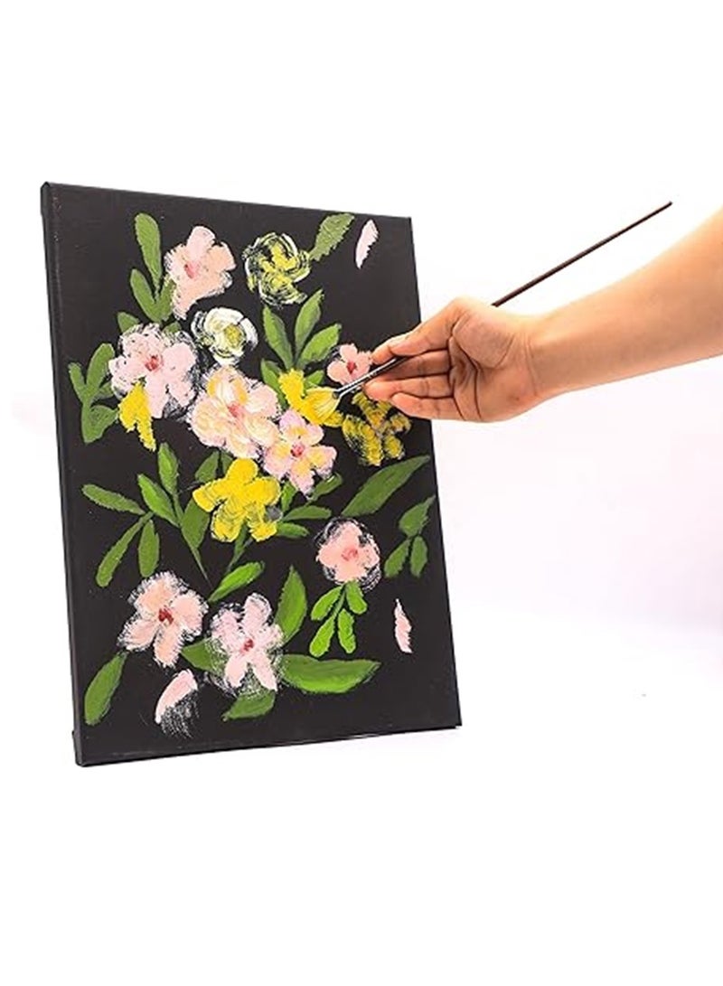 ATKET Black Stretched Canvas 20x30cm A4 Size 280gsm Thickness - Image 3