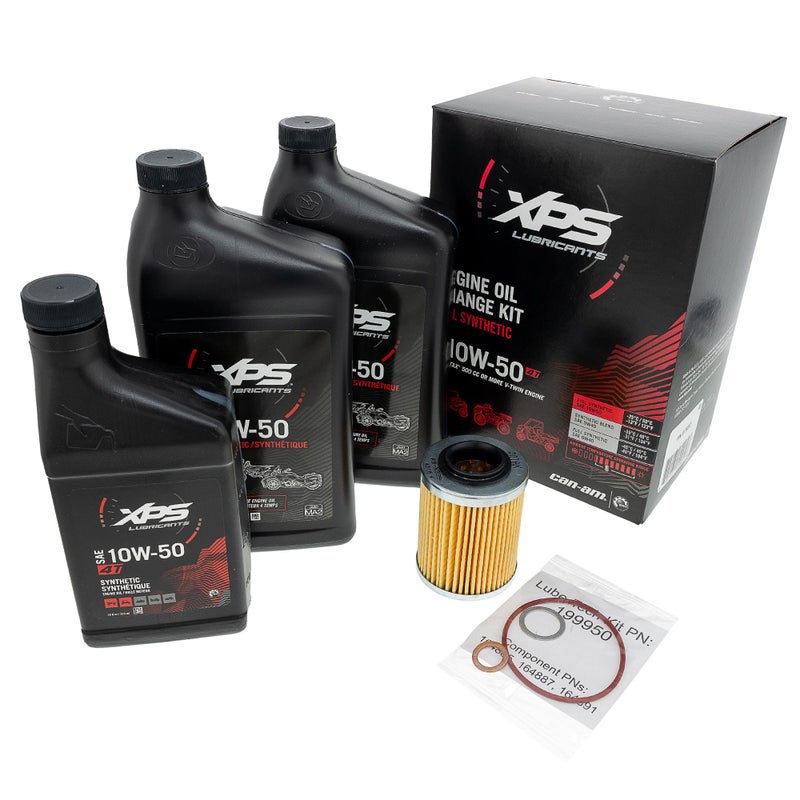 CanAm OEM 4T 10W50 Synthetic Blend Oil Change Kit 779252 9779252