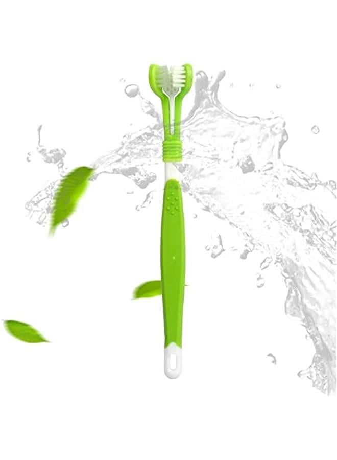 5pcs Pet 3-Sided Toothbrush, Silicone Cleaning Mouth Brush,Dog Supplies - Image 3