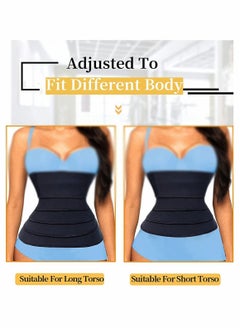 KASTWAVE Waist Belt, Wrap Waist Trainer for Women, Tummy Wrap Waist Trimmer Belt Slimming Body Shaper  - Image 3