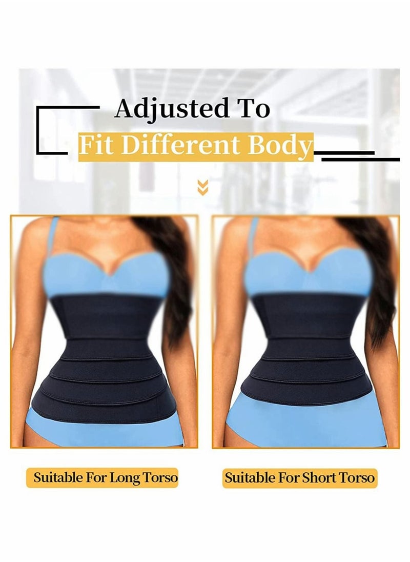 KASTWAVE Waist Belt, Wrap Waist Trainer for Women, Tummy Wrap Waist Trimmer Belt Slimming Body Shaper  - Image 3