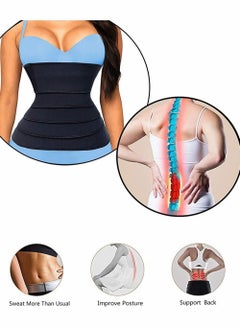 KASTWAVE Waist Belt, Wrap Waist Trainer for Women, Tummy Wrap Waist Trimmer Belt Slimming Body Shaper  - Image 4