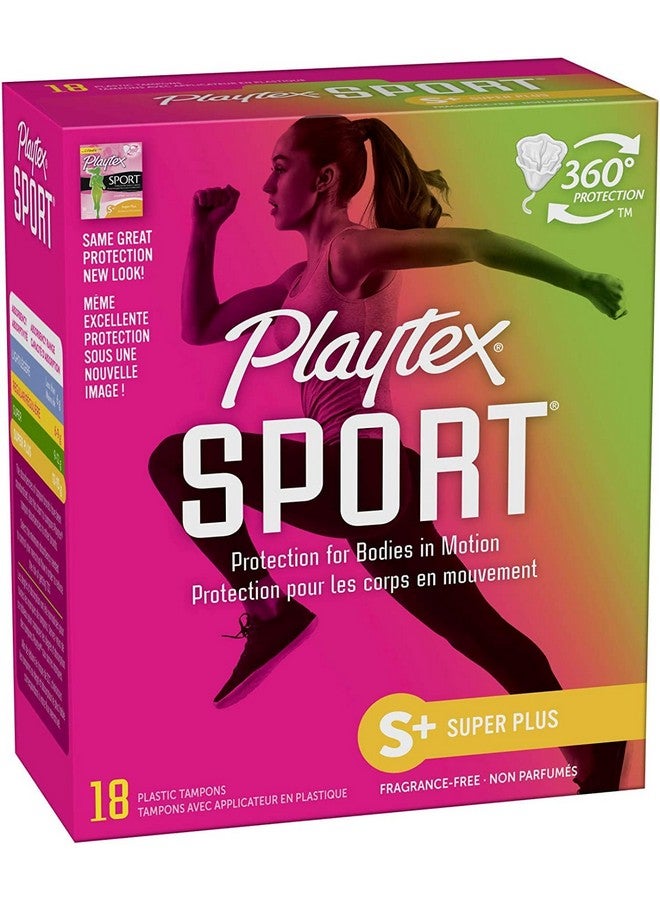 playtex Femcare Sport Unscented Tampons - Super+: 18 Count