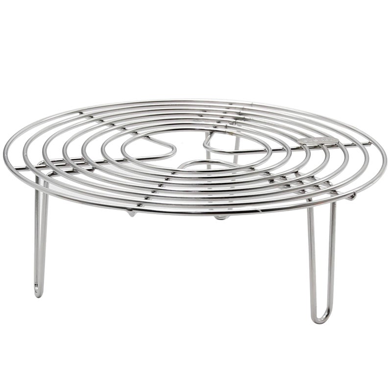 MDEOOSKY Round Steamer Rack and Cooling Rack,Stainless Steel Pot Trivet, Cooking Rack,Wire Steamer Kettle Rack Holder, Air Fryer Cooking Steamer Rack for Baking Canning Cooking Steaming, 7.9''X2.8'' - Image 1