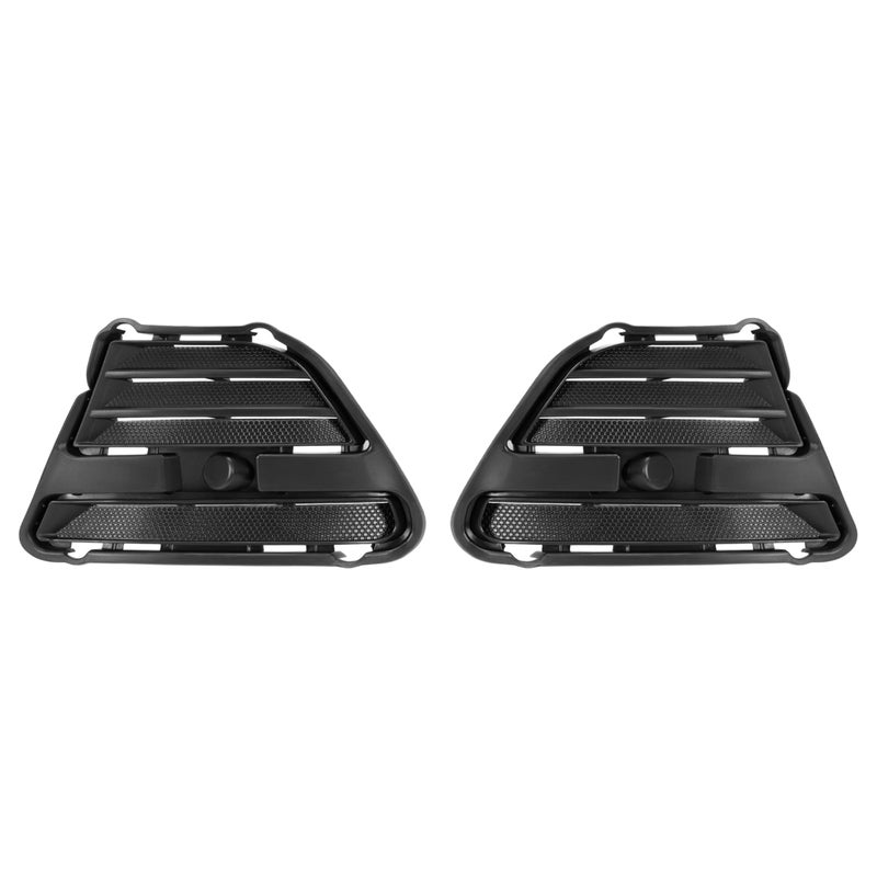 HECASA Fog Light Cover Compatible with 20132014 Ford Mustang Bumper Fog Lamp Trim Bezel Replacement for FO1038134 FO1039134 Left Right Black - Image 2