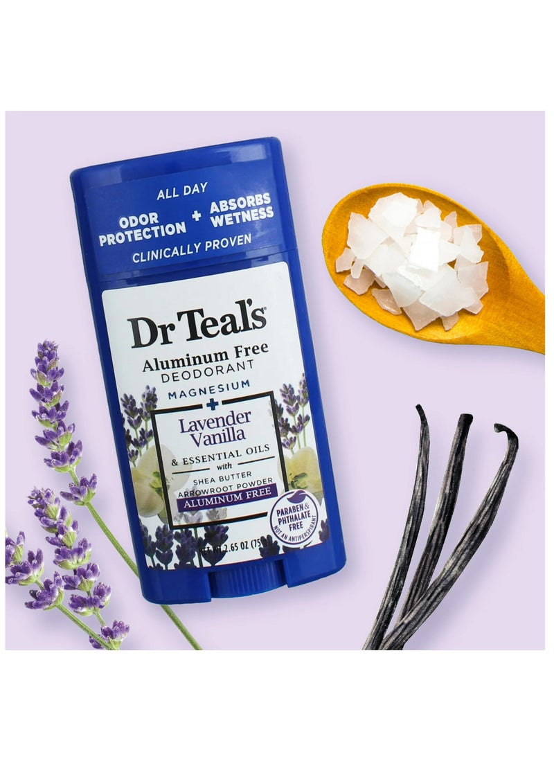 Dr Teal's - Dr Teal's Aluminum Free Deodorant Lavender Vanilla 75G - Image 1