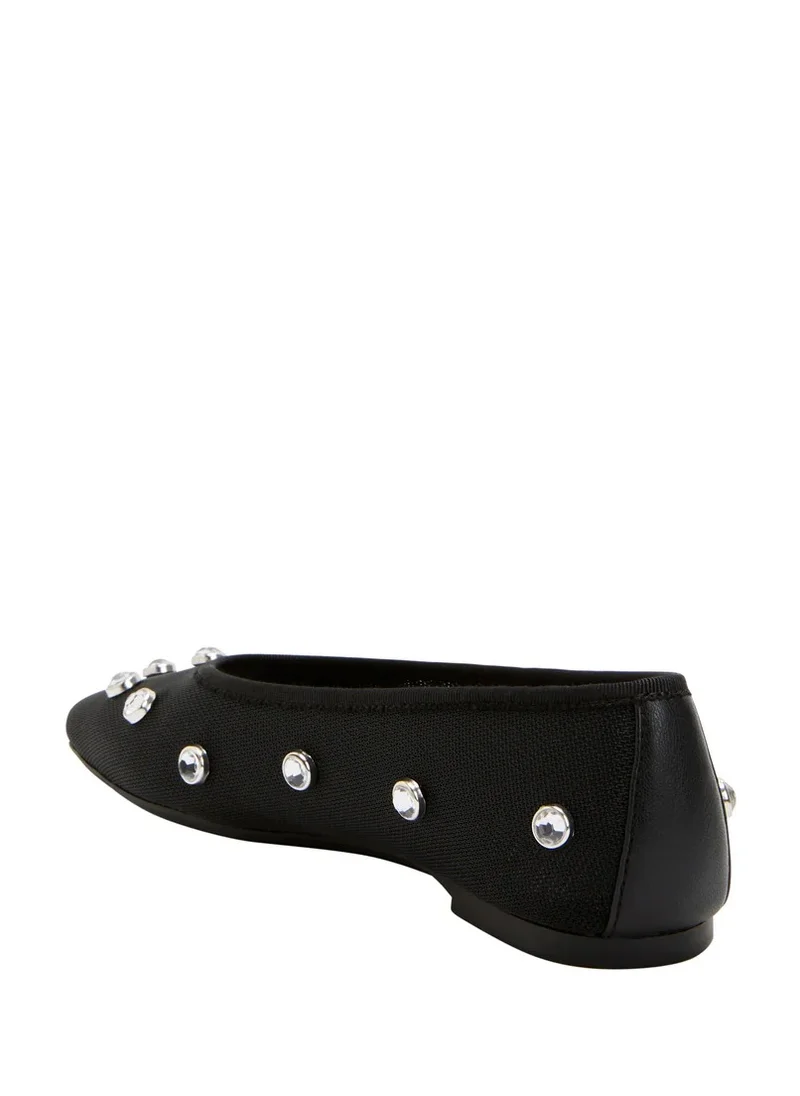 Katy Perry Embellished Close Toe Flat Ballerinas