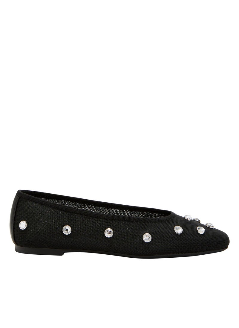 Katy Perry Embellished Close Toe Flat Ballerinas  - Image 1