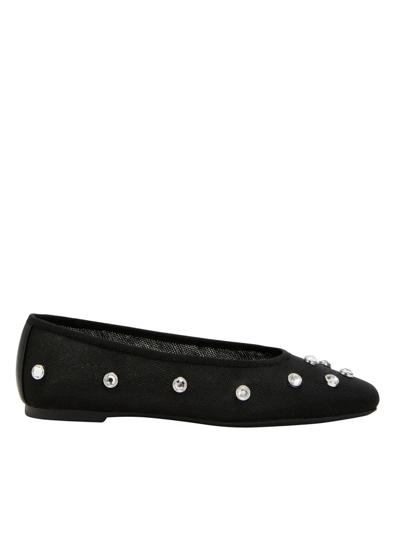 كاتي بيري Embellished Close Toe Flat Ballerinas