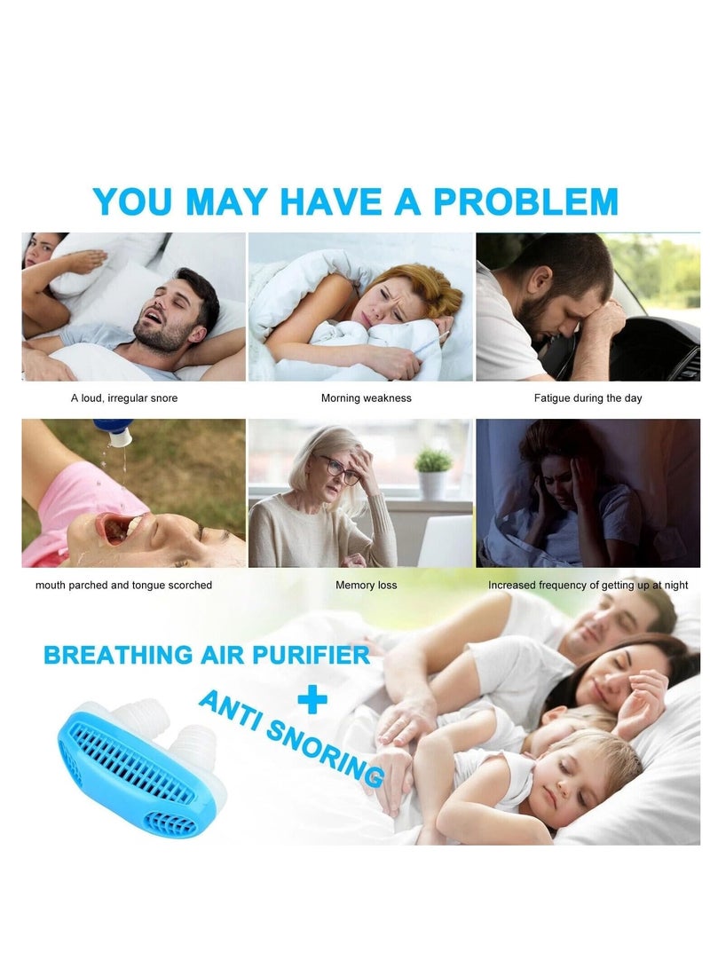 Plan A Anti Snoring Nose Clip 2 in 1 – Air Purifier Health Device for Easy Breathing, Soft Silicone, Relieve Snoring and Nasal Congestion, Sleep Aid, Improve Breathing Quality, Easy to Use (Red) - Image 3